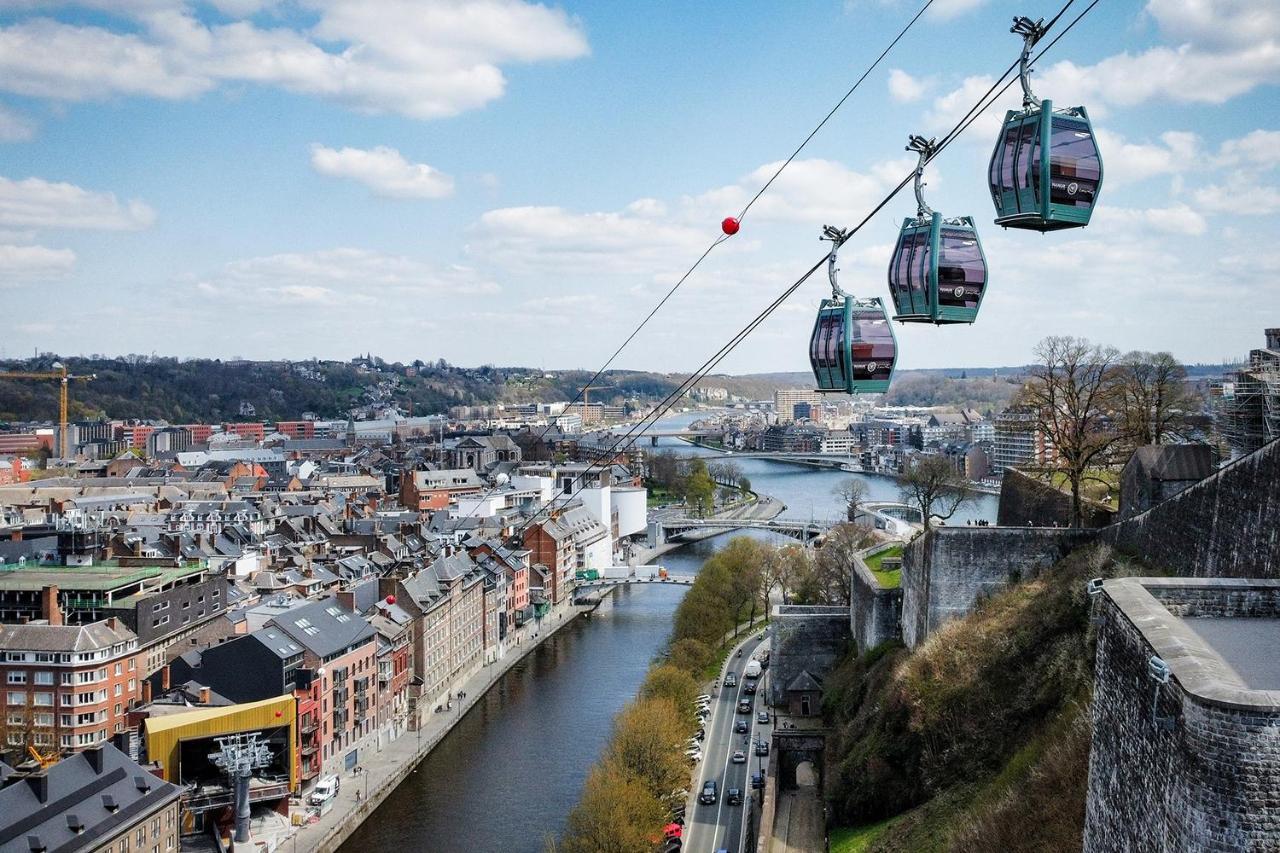 Arcadia - Peniche De Standing A Namur Avec Vue Sur La Citadelle Kültér fotó